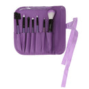 Women Pro Face Makeup Cosmetic Brush Tools Eyelash Comb Blush Eyeshadow Lipstick Applicator Brush 7Pcs/Set + Pouch Bag Case Purple