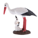Lifelike Animal Figures Figurine White Crane Model Kids Nature Educational Toy Party Bag Favor