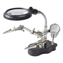 Helping Hands Magnifier Glass Stand with LED Perfect for Soldering,Crafting