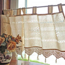45x150cm Country Hollow Crochet Window Curtain Blackout Drape Panel Decor
