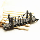 Aquarium Fish Tank Suspension Bridge Ornament Cave Landscaping Decoration S