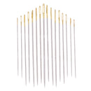 16Pcs/set Steel Hand Sewing Needles For Embroidery Cross Stitch Gold Eye
