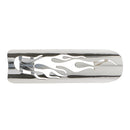 Pierced Flame Exhaust Pipe Heat Shield Cover Guard For Harley Cruise White