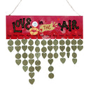 Multi-Color DIY Wood Birthdays Anniversaries Reminder Calendar Board Plaque