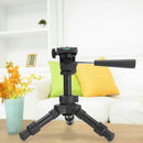 Portable Camera Desktop Travel Tripod w/ 3-way Pan Head for Canon Nikon Cam