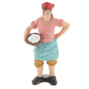 Realistic Female Farmer People Figurine Model Action Figure Kids Toy Gift
