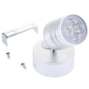 5W 12V LED Boat Reading Switch Light Wall Lamp Silver Shell Warm White LED