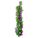 Artificial Realistic Rose Hanging Silk Garland Flower Vine Wedding Home Party Floral Decor Supplies Craft Projects DIY Purple
