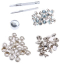 63Pcs Boat Canvas Fabric Snap Cover Stainless Steel 3/8'' Screw Button Socket Fastener Kit