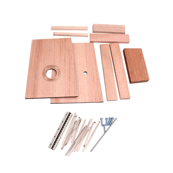 1 Set DIY 17 Key Kalimba Material Finger Percussion Thumb Piano DIY Kit Gift for Kids Friends