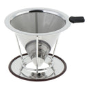 Reusable Double-Deck Coffee Maker Coffee Filter Basket Stainless Steel Filter