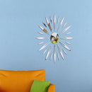 Set Acrylic 3D SUN Mirror Wall Sticker Wall Decal Art Decor DIY Silver