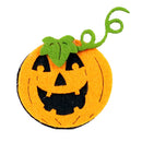 Cute Cartoon Halloween Yellow Flannel Smiling Happy Pumpkin Brooch Pins Badge Breastpin for Kids Adult Pin Accessory