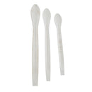Set pf 3 Pieces Stainless Steel Dispensing Spoons Lab Micro Scrapers