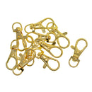 10Pcs Small Metal Swivel Clasps Lanyard Snap Hook Clip On Clasp for Handmade Key Chains Key Rings Bag Pendant Jewelry Making Crafts Accessories