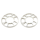 2 Pieces 5MM 4 Hole Car Vehicle Universal Aluminium Alloy Wheel Hub Spacers