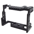 Video Camera Cage Stabilizer for Sony A7III A7RIII A7MIII 1/4'' 3/8'' Screw Flash Shoe Mount External Microphone Monitor