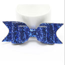 Baby Girls Women Fashionable Bow Hair Clip Glitter Headwear Decor Hair Ornaments Royal Blue