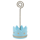 Feeding Crown Shape Wedding Table Place Card Clip Holder Wedding Blue