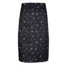 Unisex Black Chef Works Bistro Apron Kitchenware Prints Waist Apron Pocket