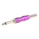 High Quality Stereo 6.5mm 1/4'' Amplifier Microphone plug 6.35mm 1/4'' wire Connector male plug adapter Soldering