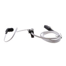 In-ear Earpiece Microphone Flat Tangle Free Cable Earphone For Walkie Talkie Radio White