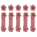 Women Girls Handbag Replacement Cellphone Case Making Plum Flower Buckles Sewing Craft Project DIY 5 Sets Pink