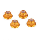 For RC HSP 122049 Aluminum Nylon Nut Gold 1:10 Upgrade Parts Pack of 4
