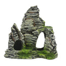 Resin Fake Mountain Stone Hidden Fish Cave Ornament Aquarium Fish Tank Terrarium Decor