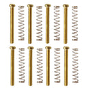 Metal 8 Pieces Gold Humbucker Pickup Frame Ring Mounting Screws 3mm Set for Electric Guitar Accessory