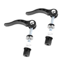 2Pcs Aluminum Alloy Bicycle Quick Release Seat Tube Bike Seat Post Clamp Skewer Black