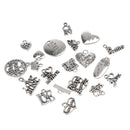 Carved English Letters Pendants DIY Charms Jewelry Special Gift Pack of 20