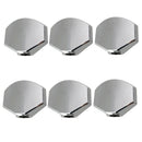 Electric/Acoustic Guitar Metal Tuner Tuning Pegs Button Cap Silver 6pcs/Pack
