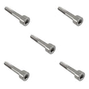 5pcs M8*55 Titanium Alloy GR5 TC4 Hexagon Cap Head Socket Allen Key Screws