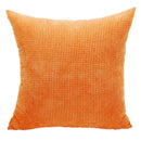 Soft Breathable Square Cushion Case Cover Home Bedroom Sofa Car Throw Cushion Pillow Cover Orange