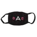 Unisex Antidust Mask Muffle Mask Cute kaomoji Emoticon Mouth Mask Triangle Mouth