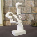 White Sandstone Abstract Art Lovers Figures Sandstone Figurines Miniatures Sculpture Desktop Ornaments Decoration Art Crafts