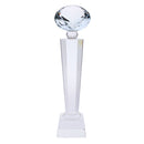 Crystal Quartz 29cm Diamond Tops Trophy Award for Soprts Competition Winner