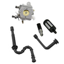 Carburetor Carb, Fuel Line, Fuel Filter, Oil Line, Oil Fiter Kit for STIHL 024 056 MS240 MS260 Chainsaw New Replacements