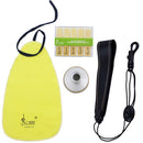 4 Pieces/Set Alto Sax Neck Saxophone Tube Wipes Reed Mute for Saxophone Beginners Gift