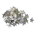 Wholesale 100 Pieces 20X15MM Star Pendant Bezel Trays, Tibetan Silver, Blanks Cameo Bezel Cabochon Settings for Jewelry Making Charms