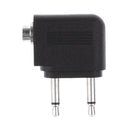 3.5mm Jack Silver Plated Airline Airplane Earphone Headphone Jack Aduio Adapter