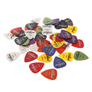 40pcs Plastic Guitar Picks Plectrums w/ Various 6 Thickness + Pick Box