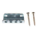 1 Set Metal Electric Guitar Tremolo Bridge Tailpiece with Screws Silver