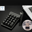 Wireless Number Keyboard 19 Keys Numeric Keypad With USB Receiver For Laptop