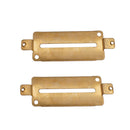 2 Pieces Brass Humbucker Double Coil Pickup Base Plate for Electric Guitar Replacement Parts
