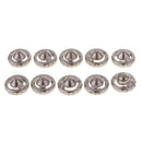 10Pcs Spinning Top Metal Performance Spare Parts Gyro Tips Parts Character Toys 1.5cm Diameter