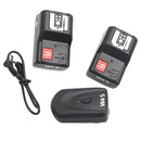 PT-04GY 4 Channels Wireless/Radio Flash Trigger +2 Receivers for Canon Nikon