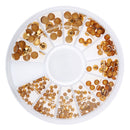 500pcs 3D Nail Art DIY Glitter Decoration Half-Solid Gold Rivet Shaped