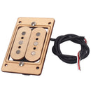1Pc Dual Coil Humbucking Pickup Maple Replacement Parts for Cigar Box Guitar